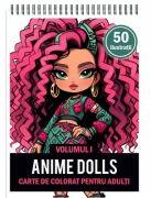 Carte de colorat pentru adulti, 50 de ilustratii, Anime Dolls, Volumul 1 (ISBN: 3874783780438)