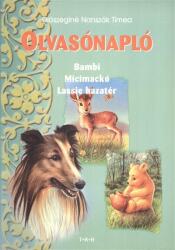 OLVASÓNAPLÓ BAMBI, MICIMACKÓ, LASSIE (ISBN: 9789635960026)