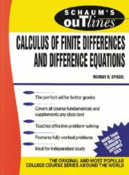 Schaum's Outline of Calculus of Finite Differences and Difference Equations - Murray R. Spiegel (ISBN: 9780070602182)