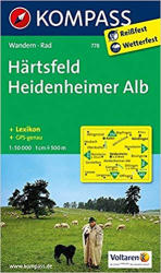 778. Härtsfeld, Heidenheimer Alb turista térkép Kompass (2013)