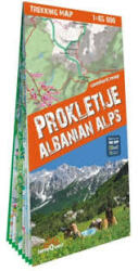 Albánia hegyei laminált trekking térkép - 2024 - ExpressMap (ISBN: 9788361155843)