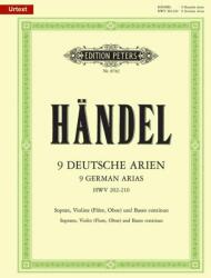 Händel, Georg Friedrich: 9 German Arias HWV 202-210 (ISBN: 9790014071165)