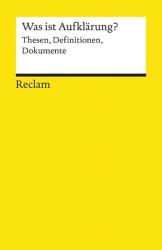 Was ist Aufklärung? (ISBN: 9783150188248)
