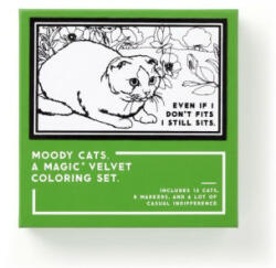 Moody Cats Magic Velvet Coloring Set - Brass Monkey, Galison (2024)