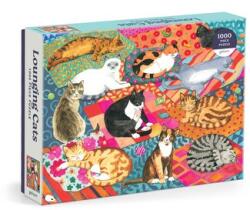 Lounging Cats. 1000 Piece Puzzle (2024)