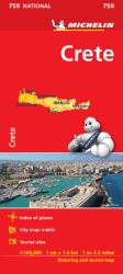 759. Kréta térkép Michelin 1: 140 000 Crete térkép (2012)