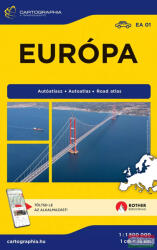 Európa autóatlasz (ISBN: 9789633539675)
