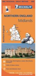 502. Nothern England térkép, The Midlands térkép Michelin 1: 400 000 (2013)