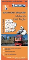 504. South East England térkép Michelin 1: 400 000 (2013)