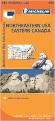 583. Northeastern USA térkép, Eastern Canada Michelin 1: 2 400 000 (2013)