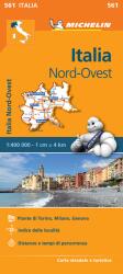 561. Olaszország észak-nyugat térkép Michelin 1: 400 000 (2013)