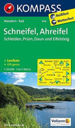 836. Schneifel, Ahreifel, Schleiden, Prüm, Daun und Eifelsteig turista térkép Kompass (2013)