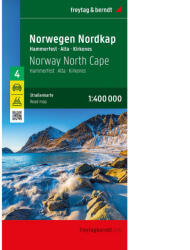 Norvégia észak autótérkép - North Cape 4 - 2024 (ISBN: 9783707922844)