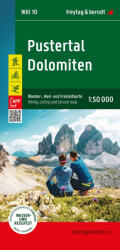 WKI 10 Pustertal, Dolomitok turistatérkép - Pustertal Dolomiten, Wander-, Rad- und Freizeitkarte Freytag 1: 50 000 (ISBN: 9783707920703)