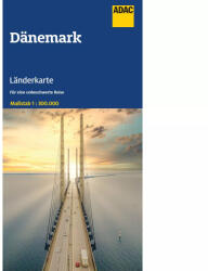 Dánia térkép Dánia autós térkép ADAC 1: 300 000 (ISBN: 9783826423499)