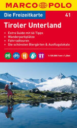 41. Tiroler Unterland, Tirol turista térkép Marco Polo 1: 120 000 (ISBN: 9783829736541)