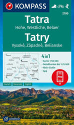 Magas-Tátra turistatérkép - KOMPASS 2100 - 2024 (ISBN: 9783991540878)