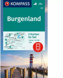 Burgenland turistatérkép - KOMPASS 227 (ISBN: 9783991540724)