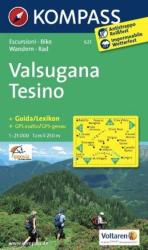 621. Valsugana-Tesino turista térkép Kompass 1: 25 000 (2013)