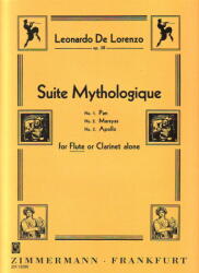 SUITE MYTHOLOGIQUE OP. 38 FOR FLUTE OR CLARINET ALONE (ISBN: 9786390240813)