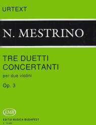 TRE DUETTI CONCERTANTI PER DUE VIOLINI OP. 3 (KERTÉSZ ISTVÁN) URTEXT (ISBN: 9786330250568)
