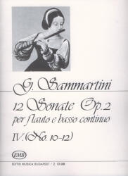 12 SONATE OP. 2 PER FLAUTO E BASSO CONTINUO IV. NO. 10-12 (ISBN: 9786390204761)