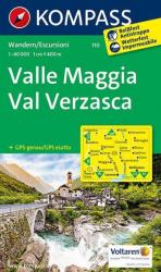 110. Valle Maggia Val Verzasca turista térkép Kompass 1: 50 000 (2013)