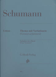 Robert Schumann: Robert Schumann: Thema mit Variationen (Geistervariationen) - zongorára (ISBN: 9780201804829)