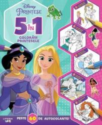 Disney. Printese. 5 in 1. Coloram printesele. Peste 60 de autocolante! (ISBN: 9786303380148)