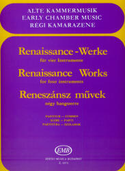 RENESZÁNSZ MűVEK NÉGY HANGSZERRE PARTITÚRA-SZÓLAMOK (ISBN: 9786440205052)