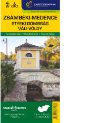 Zsámbék-medence, Etyeki-dombság, Váli-völgy turistatérkép (2024)