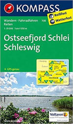 708. Ostseefjord Schlei, Schleswig, 1: 35 000 turista térkép Kompass (2013)