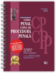 Codul penal si Codul de procedura penala Septembrie 2024. Editie spiralata, tiparita pe hartie alba - Dan Lupascu (ISBN: 9786063915185)