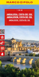 Andalúzia térkép Marco Polo Andalúzia autós térkép, Costa Del Sol, Sevilla, Cordoba, Granada 1: 200e 2025 (ISBN: 9783575020642)