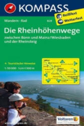 829. Die Rheinhöhenwege turista térkép Kompass 1: 50 000 (2013)