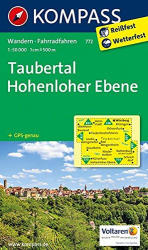 772. Taubertal, Hohenloher Ebene turista térkép Kompass (2013)