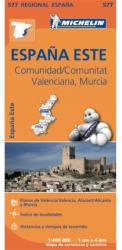 577. Comunidad, Valenciana, Murcia térkép Michelin 1: 400 000 (2013)