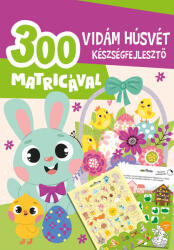 Vidám húsvét készségfejlesztő - 300 matricával (2024)