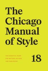 The Chicago Manual of Style, 18th Edition (ISBN: 9780226817972)
