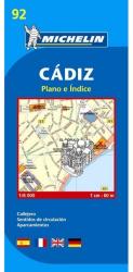 92. Cádiz térkép Michelin 1: 6 000 (2009)