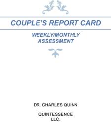 Couple's Report Card Weekly/Monthly Assessment (ISBN: 9798823029216)