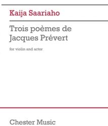 Trois Poemes de Jacques Prevert: For Violin and Actor (ISBN: 9798350114492)