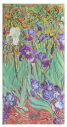 Van Gogh’s Irises Slim 12-month Horizontal Hardback Dayplanner 2025 (Elastic Band Closure) - Paperblanks (2024)