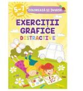 Exercitii grafice distractive. Coloreaza si invata, 5-7 ani - Sveta Albu (ISBN: 9789975328456)