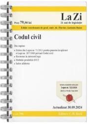 Codul civil. Actualizat la 30. 09. 2024 - Flavius-Antoniu Baias (ISBN: 9786061803613)
