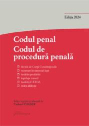 Codul penal. Codul de procedura penala si Legile de punere in aplicare. Actualizat la 10 octombrie 2024 - Tudorel Toader (ISBN: 9786062726263)