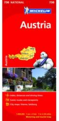 730. Ausztria térkép Michelin 1: 400 000 (ISBN: 9782067171787)