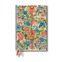 Pear Garden (Peking Opera Embroidery) Mini 12-month Day-at-a-time Hardback Dayplanner 2025 (Wrap Closure) - Paperblanks (2024)