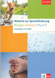 Adejoke Adesokan, Margarete Bauer, Heinz Joachim Ciprina, Hermann Gora, Michael Hänsel, Victoria Hollmann, Michael Maiworm, Georgios Mpouras: Material zur Sprachförderung Biologie Chemie Physik 1 Arbeitsblätter mit CD-ROM | Klasse 5-7 (ISBN: 9783120686323