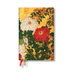 Natsu (Rinpa Florals) Mini 12-month Horizontal Softcover Flexi Dayplanner 2025 (Elastic Band Closure) - Paperblanks (2024)